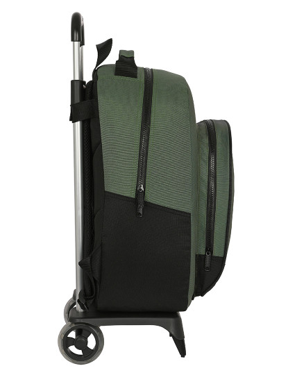 imagem de Mochila Escolar com Rodas BlackFit8 Gradiente Preto Verde Militar (32 x 42 x 15 cm)3