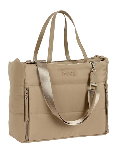 imagem de BOLSA COM BOLSO PARA PORTÁTIL 14.1'' MOOS CAPSULA ACOLCHOADA CAMEL1