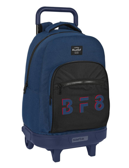 imagem de Mochila Escolar com Rodas BlackFit8 Urban Preto Azul Marinho (33 x 45 x 22 cm)1