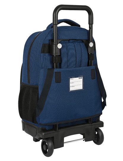 imagem de Mochila Escolar com Rodas BlackFit8 Urban Preto Azul Marinho (33 x 45 x 22 cm)2