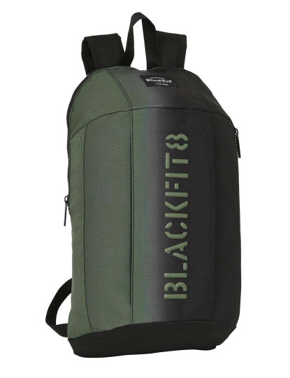 imagem de BlackFit8 Gradient Mini Mochila Infantil Preto Verde Militar (22 x 39 x 10 cm)1