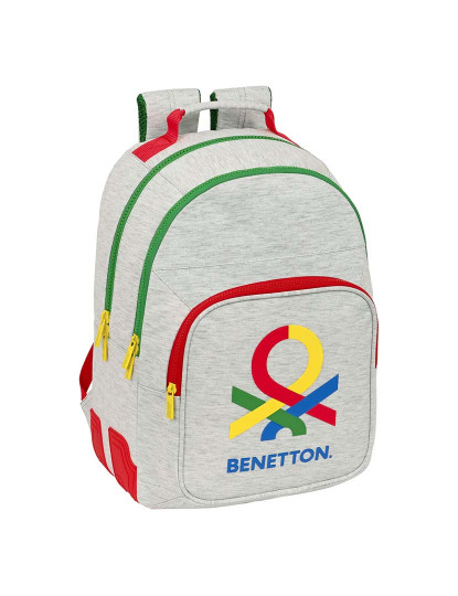 imagem de Mochila Escolar Benetton Pop Gris (32 x 42 x 15 cm)1