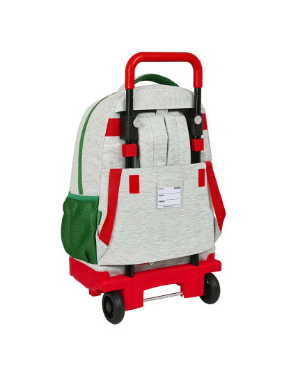 imagem de Mochila Escolar com Rodas Benetton Pop Cinzento (33 x 45 x 22 cm)4