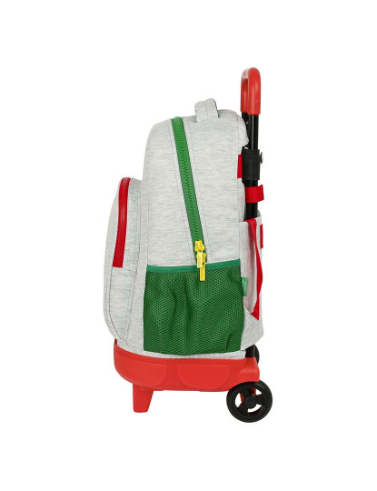 imagem de Mochila Escolar com Rodas Benetton Pop Cinzento (33 x 45 x 22 cm)3