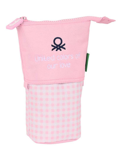 imagem de Estojo Cálice Rosa Benetton Vichy (8 x 19 x 6 cm)1