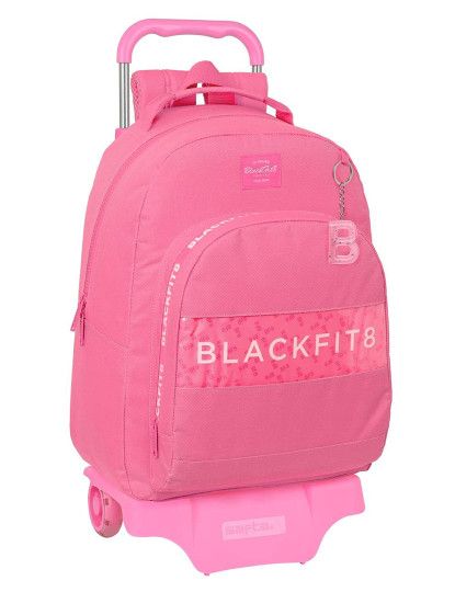 imagem de Mochila Escolar com Rodas BlackFit8 Glow up Rosa (32 x 42 x 15 cm)1