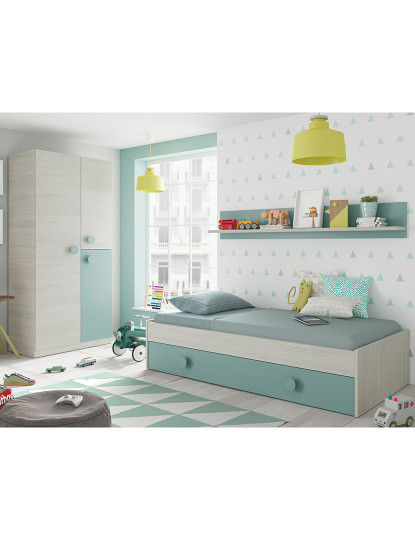 imagem de Cama Enjoy Nido Branco/Verde3