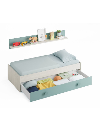 imagem de Cama Enjoy Nido Branco/Verde2