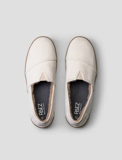 imagem de Slip On Corduroy Ecru3