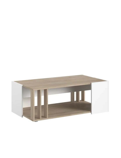 imagem de Mesa Centro Shade Carvalho e Branco1