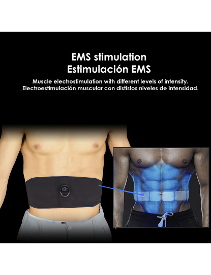 imagem de Estimulador Elétrico Cintura e Abdómen EMS Smart Fitness3