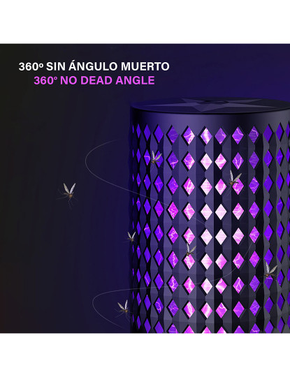 imagem de Mosquiteiro elétrico, com luz led. Mate os mosquitos por choque elétrico. Segurança externa maia.5