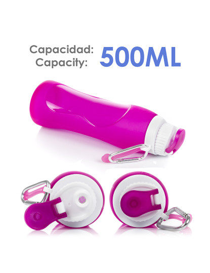 imagem de Garrafa S3 500ml Rosa2