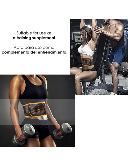 imagem de Cinto Estimulador Eléctrico Ems Smart Fitness Preto3