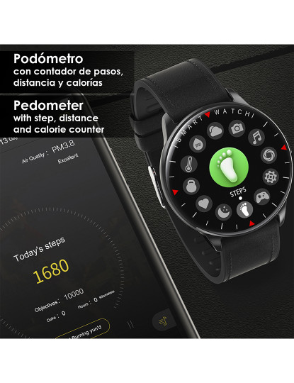imagem de Smartwatch Y90 com 8 modos Desportivos Branco4