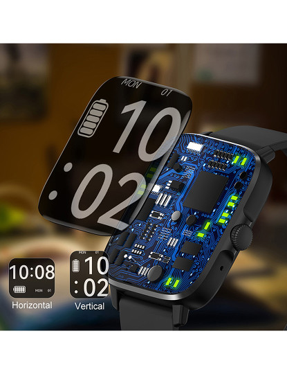 imagem de Smartwatch DT102 ecrã de alta resolução Prateado6