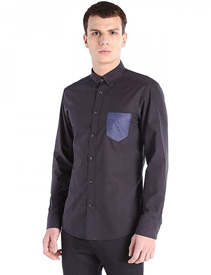 imagem de Camisa M. Comprida Homem Preto1