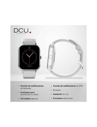 imagem de Smartwatch Dcu Curved Glass Pro 1,83´´ Cinzento3