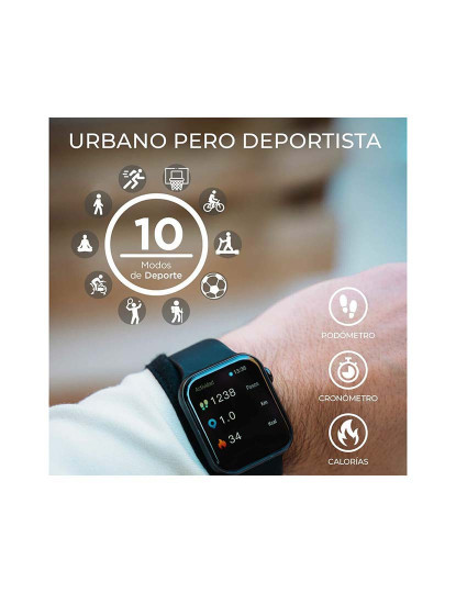 imagem de Smartwatch Ksix Urban 3 1,69´´ Ips Bluetooth Cor De Rosa6