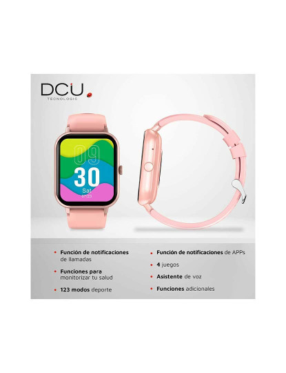 imagem de Smartwatch Dcu Curved Glass Pro Cor De Rosa3