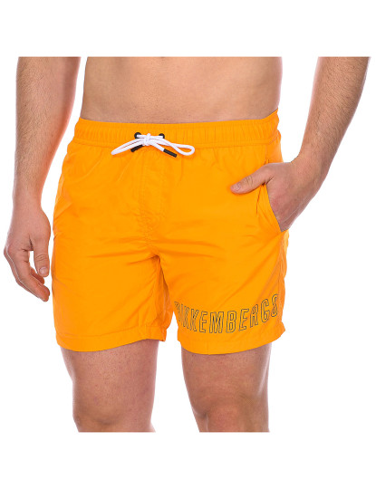 imagem de Calções de banho médios básicos Homem Laranja1