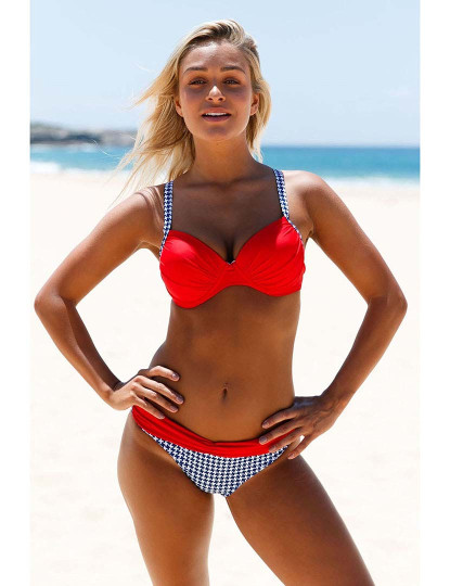 imagem grande de Bikini Preto, Branco e Vermelho4