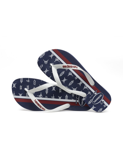 imagem de Havaianas Top Nautical Homem Azul Navy/Branco/Vermelho2