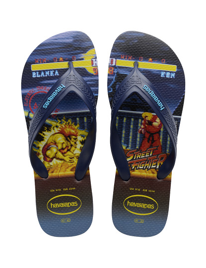 imagem de Havaianas Homem New Top Max Street Fighter Azul Navy 3