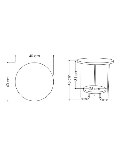 imagem de Mesa de Apoio Corro Moca Claro3