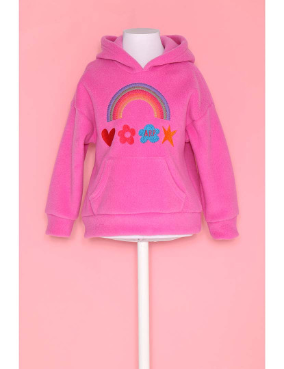 imagem de Sweatshirt menina Essentials Rosa1