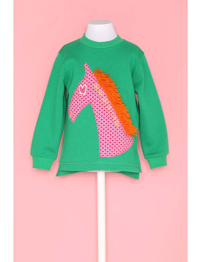 imagem de Sweatshirt menina Toasty Verde1