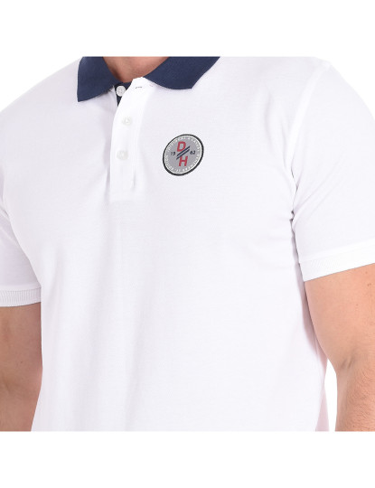 imagem de Polo de Homem azul branco2