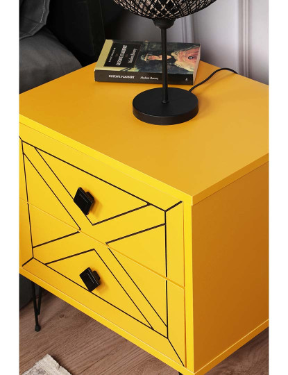 imagem de Mesa Cabeceira Luna Amarelo3