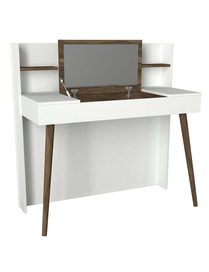 imagem de Toucador Retro Walnut Branco6