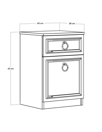 imagem de Mesa Cabeceira KMD6