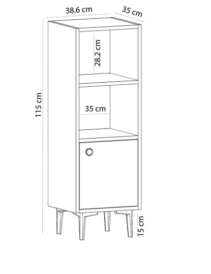 imagem de Móvel Apoio Alone Sapphire Oak Antracite9