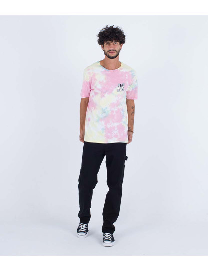 imagem de T-shirt Homem Evd Tie Dye Tripy Pnappl Eggshell8