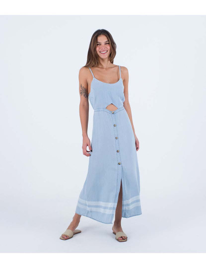 imagem de Vestido Senhora W Oceancare Maxi Denim Claro1