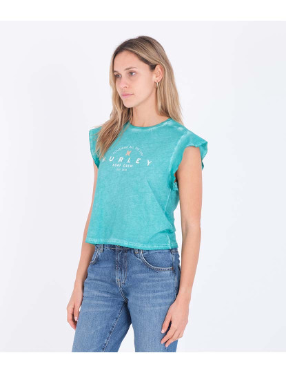 imagem de T-shirt Senhora Flutter Verde1