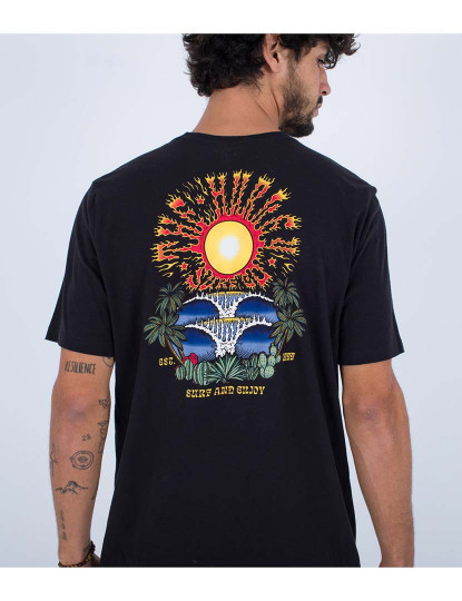 imagem de T-shirt Homem Evd Burning Sun Preto6