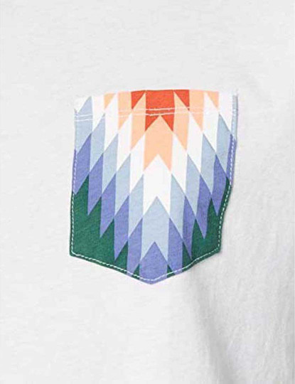 imagem de T-shirts Senhora Outsiders Crop Pocket Branco2