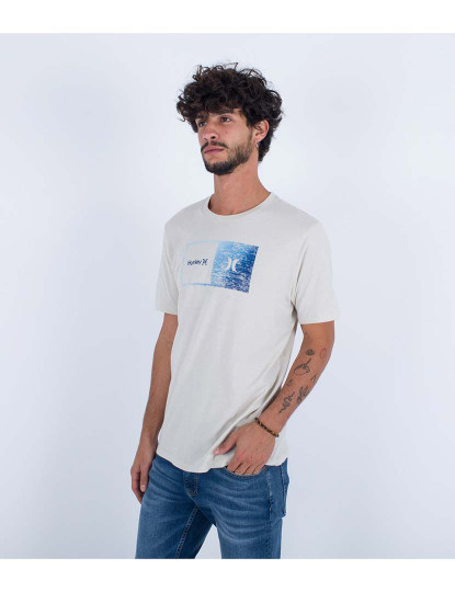 imagem de T-shirt Homem Evd Halfer Gradient Bone2