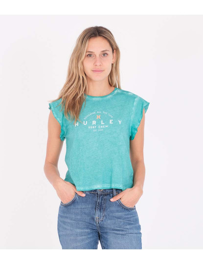 imagem de T-shirt Senhora Flutter Verde2