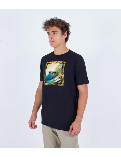 imagem de T-shirt Homem Evd Wave Hello Preto2