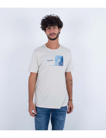 imagem de T-shirt Homem Evd Halfer Gradient Bone1