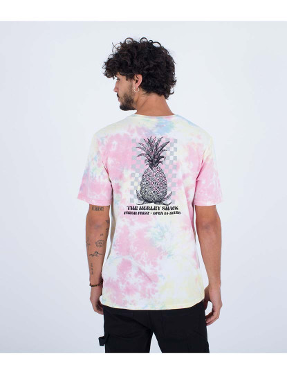 imagem de T-shirt Homem Evd Tie Dye Tripy Pnappl Eggshell4