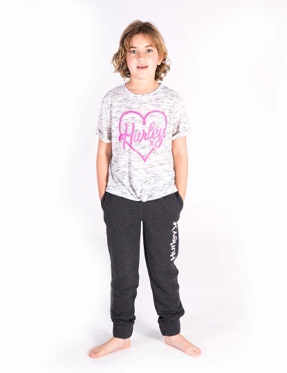 imagem de T-shirt Rapariga Hrlg Heartbreaker Knotted Sail Rosa Claro2