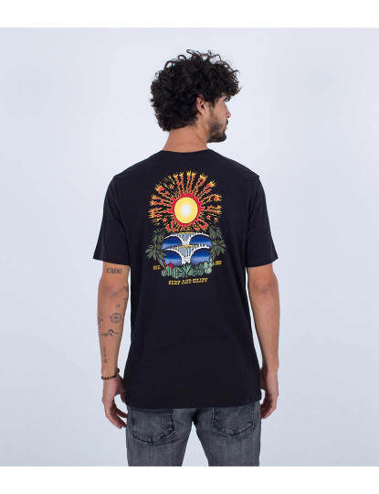 imagem de T-shirt Homem Evd Burning Sun Preto4