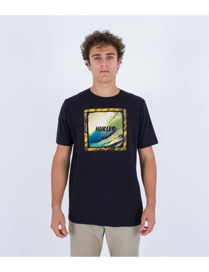 imagem de T-shirt Homem Evd Wave Hello Preto1