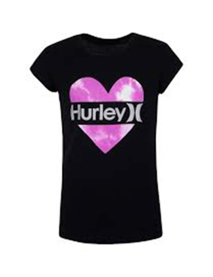 imagem de T-shirt Rapariga Hrlg Split Heart Preto1